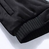 tanie bluzy polarowe-Męskie Bluza z Kapturem Bluza z kapturem Bluza z kapturem podszyta polarem Czarny Czerwony Niebieski Szary Kaptur Równina Zamek Kolorowy blok Sport i turystyka Codzienny Święto Poliester Moda miejska