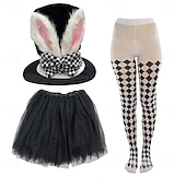 levne Doplňky-Alice in Wonderland Pohádka Śílenec Sada příslušenství Postavy z pohádek cosplay Filmové kostýmy for Unisex Děti Dospělé předvečer Všech svatých Karneval Světový den knihy Výkon Vzdělávací převlékán