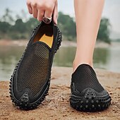 billige Sneakers til herrer-Brune sportsandaler for menn med pustende nettingoverdel og sklisikker såle for strand og fotturer