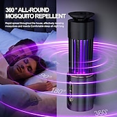 economico Repellenti per zanzare elettrici-Lampada antizanzare, trappola per mosche e insetti, lanterna da campeggio, timer USB, scaccia-zanzare elettrico, repellente per insetti da esterno.
