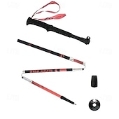 cheap Camping Accessories-Walking Stick Trekking Poles Collapsible Hiking Poles - Carbon Fiber, Trekking Sticks, Antishock and Quick Lock System, Telescopic, Collapsible, Ultralight