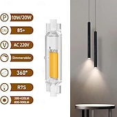 billige LED-lysrør-R7S LED-rørpærer 220V 78mm 118mm dype dimbare lyspærer 10W 20W dobbel sokkel T3 LED-erstatning for halogenlys 2 stk