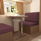 economico Copridivano-Copricuscini per dinette per camper in seta di latte elasticizzata e impermeabile, dal design spesso, resistente e antiscivolo, facili da pulire, adatti a tutte le stagioni, per sedili di camper.