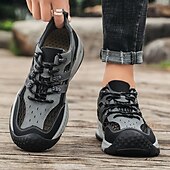 baratos Ténis para Homem-Tênis masculino cáqui para caminhada ao ar livre - tênis de corrida de trilha duráveis com malha respirável e sola antiderrapante para acampamentos, caminhadas e aventuras diárias ao ar livre