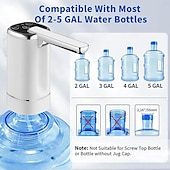 economico Accessori per bicchieri-Distributore d&#039;acqua elettrico pieghevole, pompa per bere ricaricabile tramite USB, pompa per acqua portatile one-touch con beccuccio pieghevole per casa, ufficio, esterno