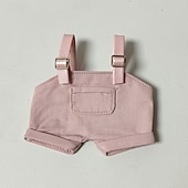 tanie Zestawy ubrań i akcesoriów dla lalek-17cm winylowe ubranka dla lalek (bez lalki) mini ogrodniczki dla lalek śliczne ubranka dla lalek niepowtarzalny styl