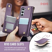 economico Cover Samsung-telefono Custodia Per Samsung Galaxy Z Fold 6 Custodia a Flip Cavalletto Resistente agli urti TPU Pelle PU