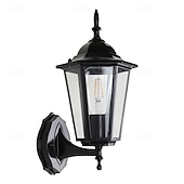 cheap Outdoor Wall Lights-Outdoor Light Fixtures Wall Mount Aluminium Waterproof Exterior Wall Lantern, Anti-Rust Outside Black Wall Sconce Porch Lights for House Garage, Doorway 85-265V