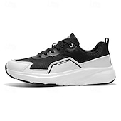 Χαμηλού Κόστους Ανδρικά Sneakers-Ανδρικά πλεκτά mesh αθλητικά παπούτσια με μπλε σόλα σε αντίθεση – ελαφριά και αναπνεύσιμα αθλητικά παπούτσια για τρέξιμο, καθημερινή προπόνηση, ταξίδια στην πόλη και ενεργό τρόπο ζωής.