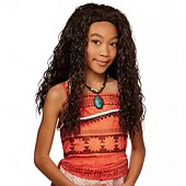 Kids Moana Wig Halloween Cosplay Party Wigs4