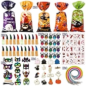 billiga Halloweenmask och rekvisita-Halloween mochi squishy leksaker med presentask mini kawaii mochi squishy leksak stresslindrande ångestpaket för barn festgåvor halloween miniatyrer halloween godispåsar presenter