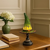 Недорогие Декоративные огни-1 шт. ретро смоляная шляпа ведьмы светильник уникальный ночной светильник для спальни прикроватный светильник атмосфера праздника Хэллоуин декоративный светильник usb-разъем