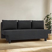 cheap Sofa Cover-Sofa Cover Suitable For ÄLVDALEN Sofa Solid Color Quilted Velvet Slipcovers
