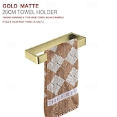 cheap Towel Bars-Towel Bar Towel Rack 304 Stainless Steel Wall Mounted Bathroom Hardware Towel Holder for Bath Towels, Rustproof Towel Rail for Kitchen, Shower, Hotel Use, Heavy Duty Polished Finish