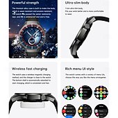 economico Smartwatch-Orologio intelligente C15Pro con schermo AMOLED HD da 1,52 pollici, tracker NFC, Bluetooth, chiamata, monitoraggio della salute