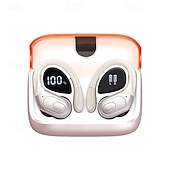 economico Cuffie TWS wireless-Auricolari wireless 75 ore Bluetooth 5.4 cuffie sportive 2025 auricolari Bluetooth stereo bassi profondi sopra l&#039;orecchio con ganci auricolari e microfono con cancellazione del rumore auricolari