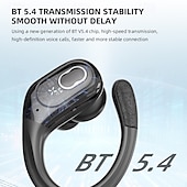 economico Cuffie TWS wireless-Auricolari wireless 75 ore Bluetooth 5.4 cuffie sportive 2025 auricolari Bluetooth stereo bassi profondi sopra l&#039;orecchio con ganci auricolari e microfono con cancellazione del rumore auricolari