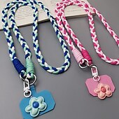 economico Lanyards e cinturini da polso per telefono-Nuovo cinturino da viaggio per alpinismo in corda intrecciata, alla moda e resistente, ideale per appendere il telefono cellulare a tracolla.