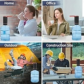 economico Accessori per bicchieri-Distributore d&#039;acqua elettrico pieghevole, pompa per bere ricaricabile tramite USB, pompa per acqua portatile one-touch con beccuccio pieghevole per casa, ufficio, esterno