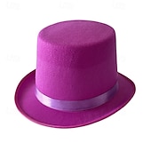 abordables Sombreros de fiesta-Sombrero de mago para espectáculos, sombrero Lincoln, sombrero alto de espectáculo, sombrero de jazz retro de 13 cm, estilo británico, combinable.