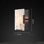 economico Luci da parete-Applique a LED in marmo e rame, applique da parete a LED moderna per interni, lampade da parete per camera da letto e soggiorno