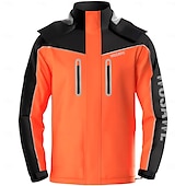 abordables Chaquetas y chalecos para hombre-Impermeable para motocicleta Wosawe, modelos para hombre y mujer, resistente al viento, para pesca al aire libre, senderismo, abrigo, práctico almacenamiento, cortavientos ME224