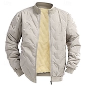 economico Piumini-Per uomo Giacca in Pile Giacca imbottita Giacca invernale Esterno Caldo Abbigliamento da trekking Abbigliamento da trekking Inverno Autunno Top Campeggio / Escursionismo / Speleologia Corsa Grigio