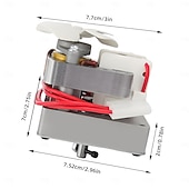 levne vrtací příslušenství-Náhradní díly pro motor šneku 1,6/2,0 ot./min, kompatibilní s Traeger, Pit Boss a Camp Chef, udírny na dřevěné pelety, univerzální náhrada motoru šneku pro gril 120 V 60 Hz, 2 póly