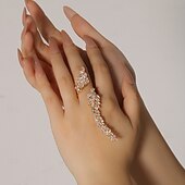 economico Anelli-Anello regolabile Matrimonio Retrò Argento Oro Strass Ali Prezioso Lusso 1 pezzo