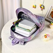 halpa Henkilökohtaiset lahjat-Personoitu merenneitoreppu tytöille, omalla nimellä ja värillä, koulun aloituslahja lapsille, monilokeroinen lasten koululaukku kirjoille, vesipulloille ja paperitarvikkeille