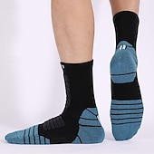 abordables Accesorios para deportes y aire libre-1 Par Hombre Mujer calcetines de lana merino Calcetines de senderismo Calcetines para correr Mantiene abrigado Transpirable Anti ampollas Grueso Invierno Al aire libre tripulación media Retazos Lana