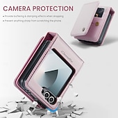economico Cover Samsung-telefono Custodia Per Samsung Galaxy Z Flip 6 Custodia a Flip Cavalletto Resistente agli urti TPU Pelle PU