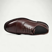 billige Klassiske Pensko-Herresko i brunt skinn med Goodyear-rand og rene linjer – klassiske og allsidige pensko for kontor og formelle sammenkomster