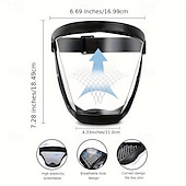 cheap Camping Equipment-Full Face Protective Mask Adjustable Anti-fog Plastic Mask, Breathable Design, Suitable For Outdoor And Kitchen, Secure Closure - Ideal Gift For Family And Friends, Multifunctional Protective Mask