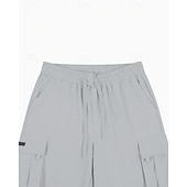 economico All&amp;#39;aperto-Per uomo Pantaloncini cargo Shorts Pantaloncini Estivi Coulisse Elastico in vita Multi-tasche Semplice Comodità Indossabile Lunghezza al ginocchio All&#039;aperto Sport Quotidiano Moda Casual Nero Cachi