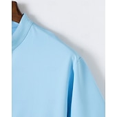 cheap Men's Classic Polo-Men's Golf Shirt Golf Polos Shirts Casual Sports Stand Collar Short Sleeve Basic Modern Color Block Patchwork Buttons Summer Spring Regular Fit Black Navy Blue Sky Blue Dark Green Brown Gray Golf