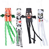 cheap Halloween Wall Tapestries-Halloween Windsocks Scary Halloween Hanging Windsock Flag Halloween Decorations for Outdoor Indoor Garden Home Yard Party Supplies