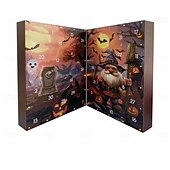 cheap Halloween Hanging &amp; Tabletop Decorations-Halloween Gnome Advent Calendar 2025, 24 Pieces Gnome Decor Ornaments Countdown Halloween Advent Calendar for Kid ,Dwarf Ornament