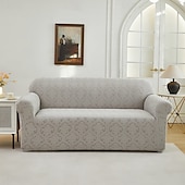 baratos Cobertura de Sofa-Capa elástica para sofá em jacquard, capa moderna de poliéster e elastano para sofás de 1/2/3/4 lugares, secionais e reclináveis - lavável à máquina, protetor com padrões ornamentados, capa de