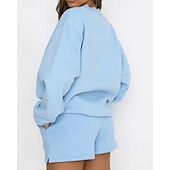 女性用 トラックスーツ プルオーバースウェットシャツ スウェットショーツ レース ソリッド スーツウェア 秋 Темный хаки ブラック ジム アスレイジャー ランニング 防風 長袖 スポーツ アクティブウェア 伸縮性あり レギュラー お買い得  トラックスーツ-女性用 トラックスーツ プルオーバースウェットシャツ スウェットショーツ レース ソリッド スーツウェア 秋 Темный хаки ブラック ジム アスレイジャー ランニング 防風 長袖 スポーツ アクティブウェア 伸縮性あり レギュラー