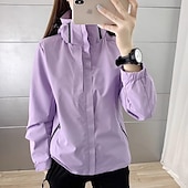 economico Giacche impermeabili-Per donna Giacca a Vento Giacca da escursionismo Impermeabile Esterno Impermeabile Antivento Abbigliamento da trekking Abbigliamento da trekking Primavera Autunno Top Campeggio / Escursionismo