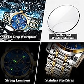 preiswerte Quarz-Uhren-813 männer multifunktionale neue uhr männer nacht licht uhr wasserdicht mode quarz herren uhr