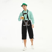 economico Uomini-Oktoberfest Lederhosen Cappello alpino Bavarese Tedesco Alpino Prati Per uomo Feste Festa della birra Panno in stile tradizionale