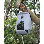 economico Accessori da campeggio-Borsa doccia solare portatile per campeggio, doccia riscaldata dal sole con indicatore di temperatura, doccia esterna a prova di perdite per escursionismo, spiaggia, viaggio &amp;uso di emergenza