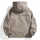 preiswerte Wasserdichte Jacken-Herren Windjacke Wanderjacke Regenmantel Außen Wasserdicht Winddicht Wanderoutfits Wanderbekleidung Frühling Herbst Oberteil Camping / Wandern / Höhlenforschung Laufen Schwarz Purpur Grün