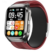 preiswerte Smartwatch-Luftpumpe Airbag-Typ genaue Blutdruckmessung EKG Elektrokardiogramm Temperaturüberwachung Schrittzähler kompatibel Bluetooth-Anruf mit Android iOS Frauen Männer lange Standby