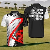 Per uomo A Pois Polo Sportivi Maglia da golf Manica Corta Magliette polo Camicie con Colletto Casual Abbigliamento sportivo Abbigliamento da vacanza Bottoni Stampa 3D Giallo Rosso Blu economico Polo da golf da uomo-Per uomo A Pois Polo Sportivi Maglia da golf Manica Corta Magliette polo Camicie con Colletto Casual Abbigliamento sportivo Abbigliamento da vacanza Bottoni Stampa 3D Giallo Rosso Blu