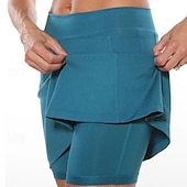 levne Obyčejné legíny-Dámské Kalhoty Skort Šortky proti oděru Šik ven Na běžné nošení Krátký Přírodní Bez vzoru Elastický pas Pohodlný Venkovní Pohodlné Dovolená Víkend Oranžovo červená Jezerní modrá Černá Tmavě námořnická