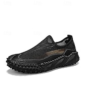 billige Sneakers til herrer-Brune sportsandaler for menn med pustende nettingoverdel og sklisikker såle for strand og fotturer
