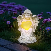 levne Zahradní osvětlení-1 ks solární krajinná světla láska andělská ozdoba nádvoří venkovní socha dekorace pryskyřičná světla
